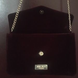 Jimmy choo parfume shoulder bag velvet gold